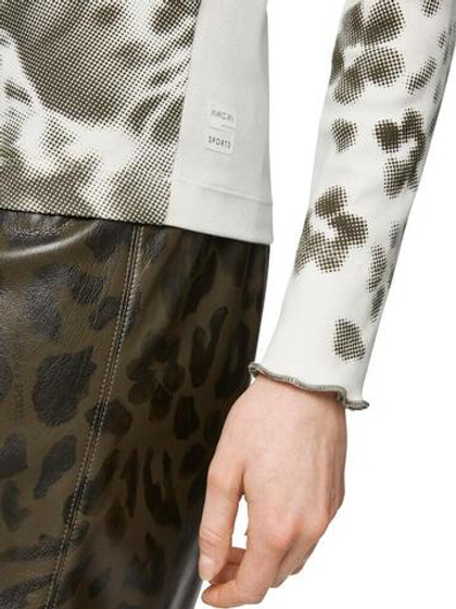 Marc Cain Водолазка из хлопка в рубчик