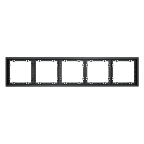 Рамка пластиковая VOLTUM S70 на 5 постов, (графит)