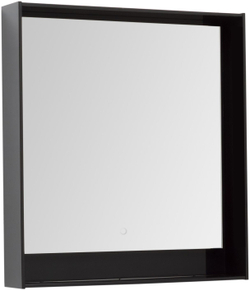 Зеркало Aquanet Милан 80 LED черный глянец