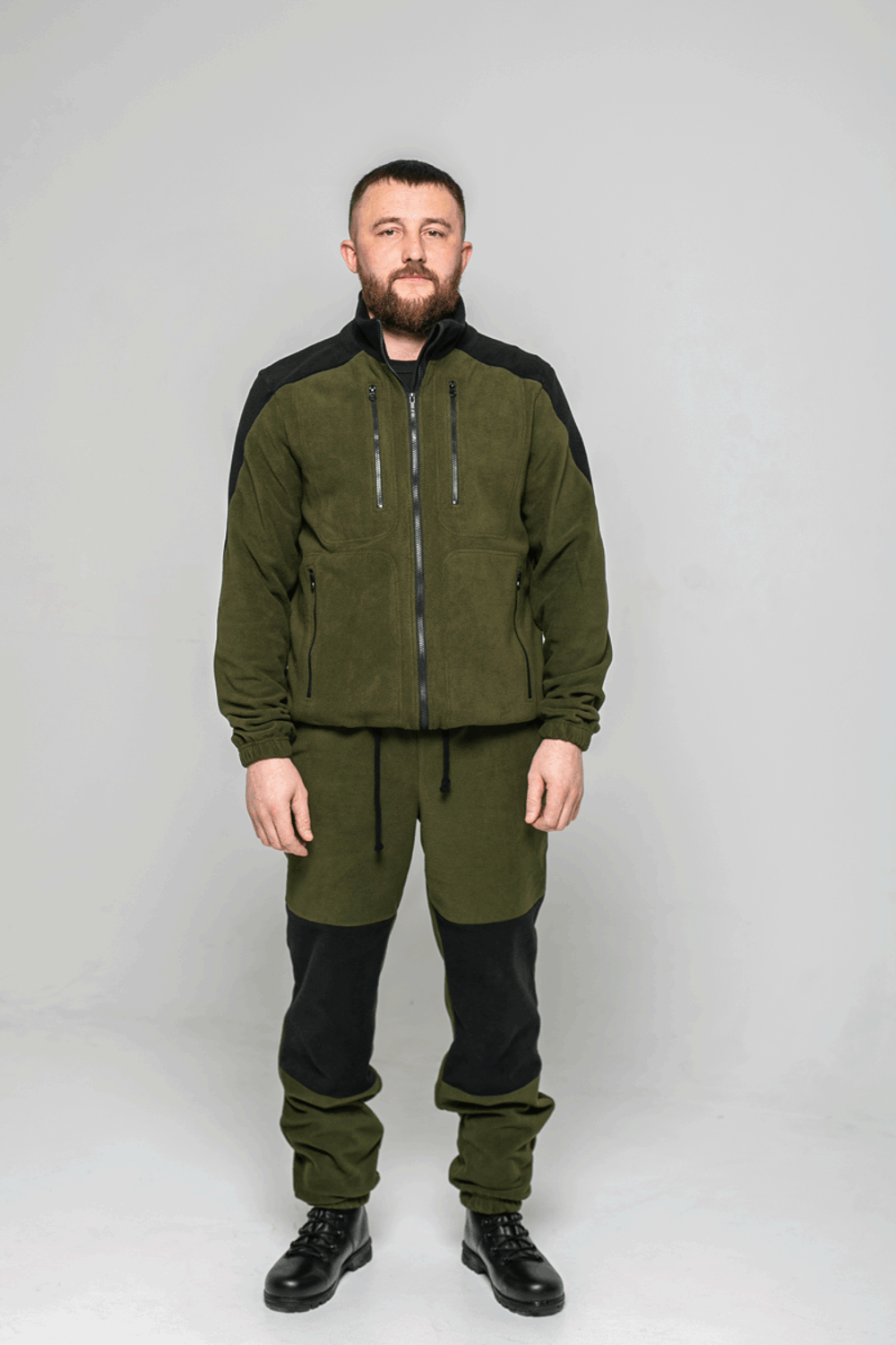 Флисовая кофта мужская комби