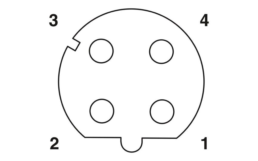 1038750 - NBC-M12FSD/ 1,0-93C/R4AC - Сетевой кабель