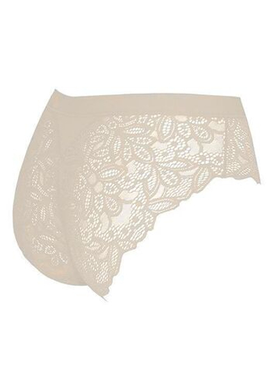 Трусики-слипы с кружевом Belle-Cotton (Размер: XL) (Цвет: черный)