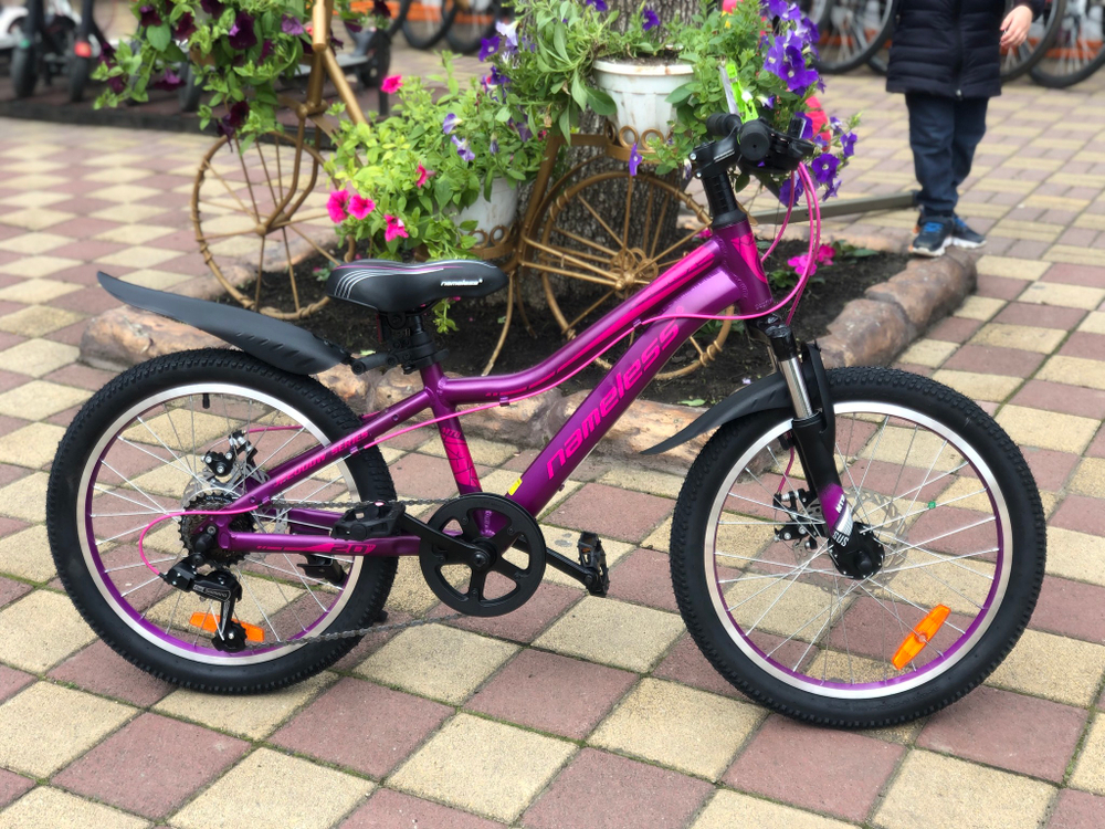 Велосипед 20" Nameless J2200DW, фиолетовый, 11"
