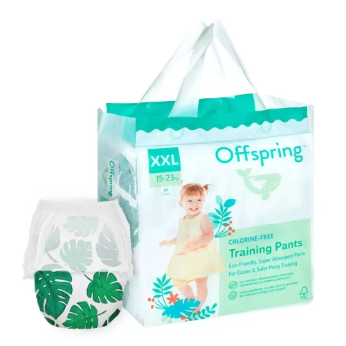 Offspring трусики-подгузники XXL 15-23кг 24шт тропики