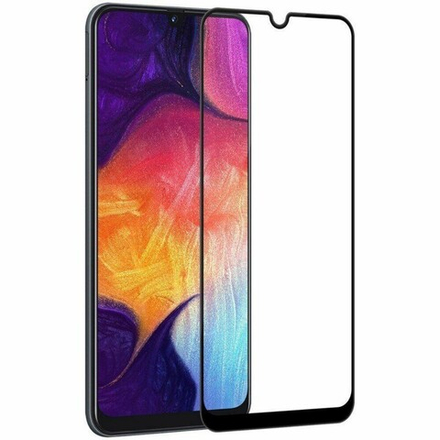 Защитное стекло Samsung S20 (черный) полная проклейка
