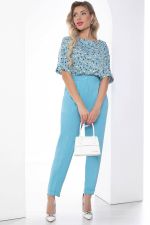 Брюки "Между нами любовь" (голубые) Б9050 LT Collection