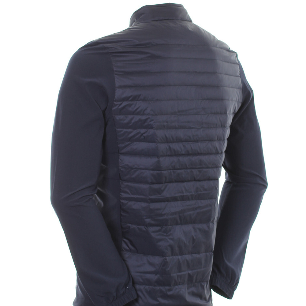 Мужская кофта теннисная Lacoste Men's SPORT Lightweight Water-Resistant Quilted Jacket - navy blue