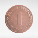 Germany, 1 Pfennig, 1970, (Hamburg Mint - "J"), VF