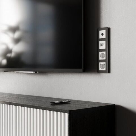 Розетка Ethernet RJ-45 (белый матовый)