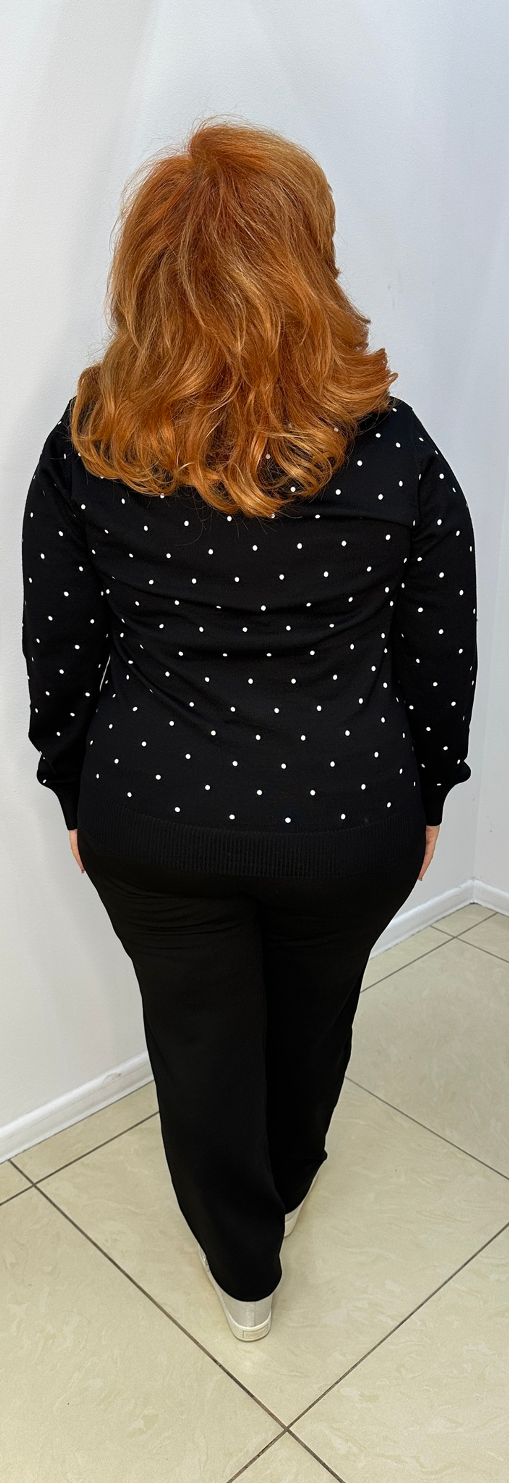 Джемпер в горошек