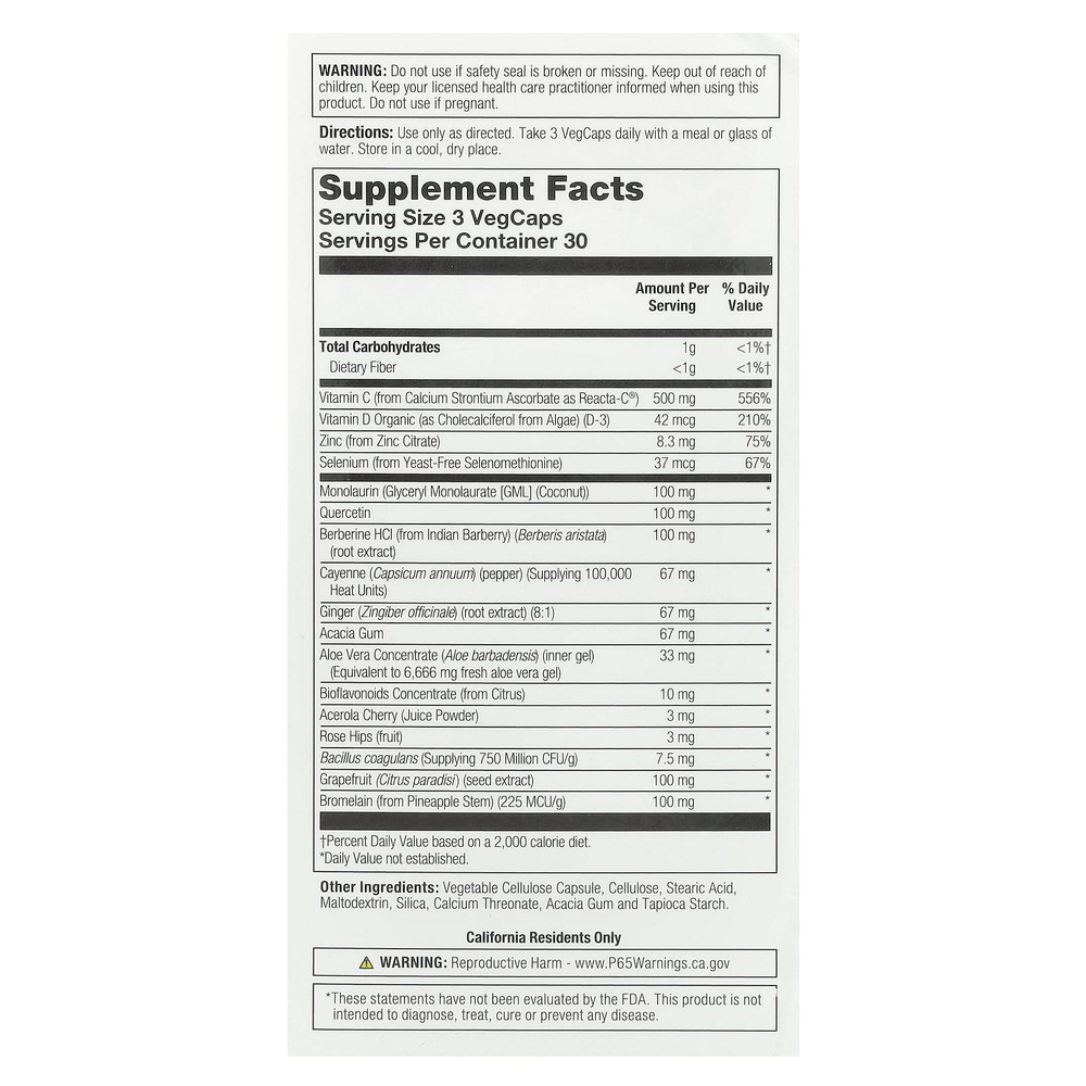 Solaray, ImmuFight ™, поддержка дыхательной системы, 90 растительных капсул