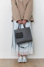 ШОППЕР КВАДРАТНЫЙ ГРАФИТ