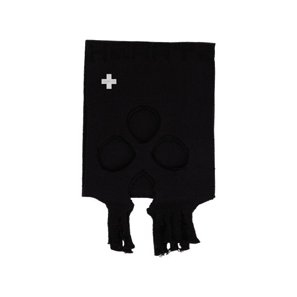 Шарф Nosebleed Two Distressed Logo черный - фото 3