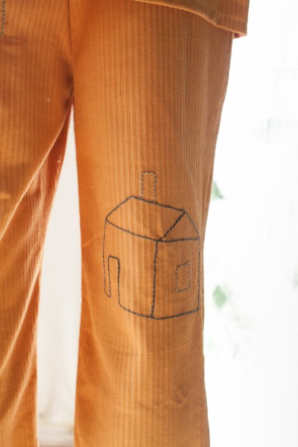 Брюки Embroidered Houses Suit - фото 2