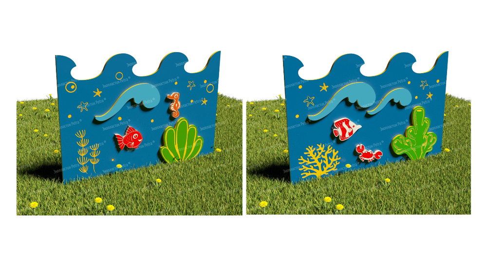 Забор уличный из экопластика 1, секция 1000х740 мм