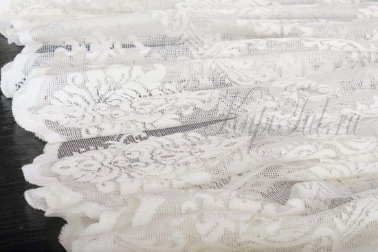 Штора Корона (кремовый жаккард ришелье)