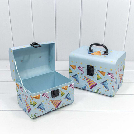 Коробка Чемодан, набор голубой