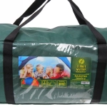 Палатка кемпинговая Jesolo-4 двухслойная, (150+130+150)*220*170 см, цвет оранжево-синий