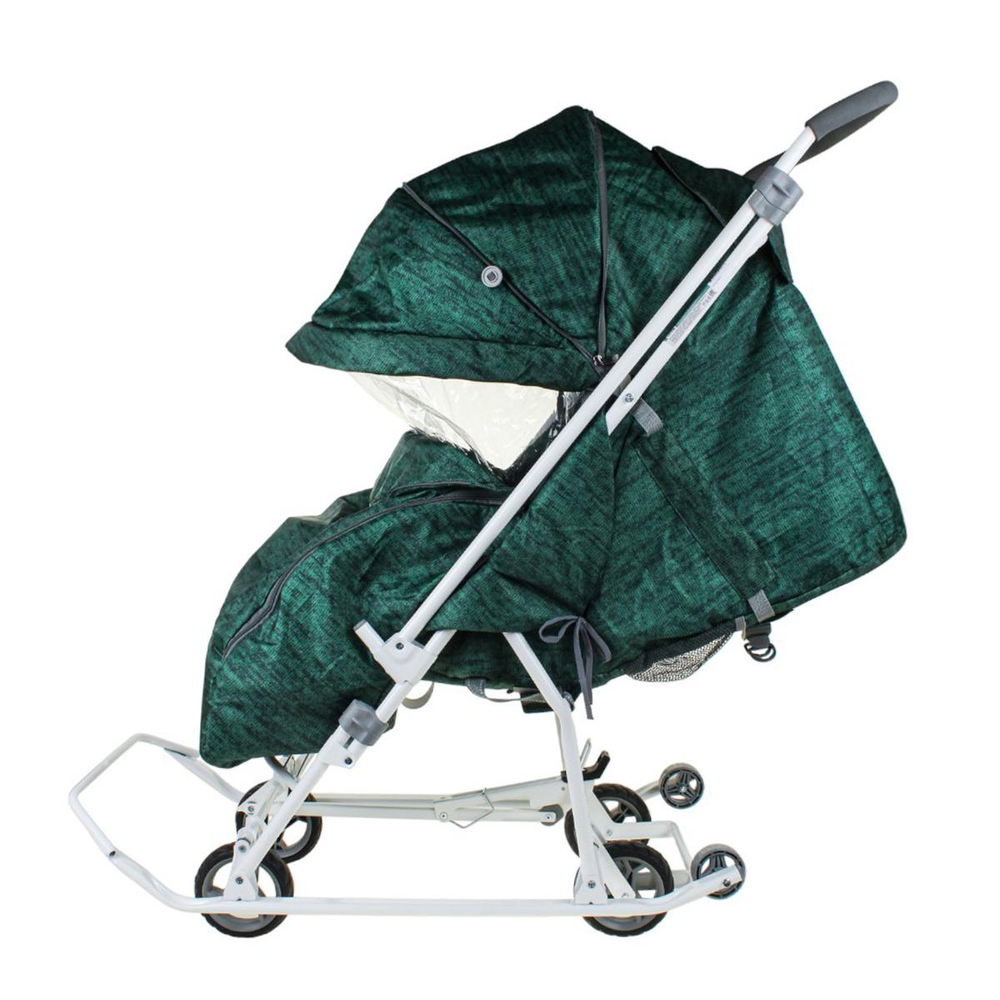 Коляска комбинированная "Наши детки 3-1К" (НДТ3-1К/ВЗ вязанный зеленый)