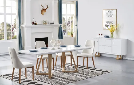 Стул Bert кремовый, ножки ясень