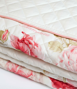 Покрывало 270х270 Blumarine Butterfly's розовое Италия