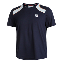 Мужское теннисное поло Fila Filou Men - Dark Blue, Light Blue