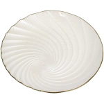 Тарелка стеклянная «Фьюжн» 27см перламутр