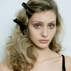 Бант "Стрекоза" XS с золотым декором