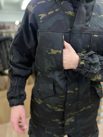 Костюм Горка 6 флис лайт / осень-зима / чёрный мультикам 2