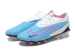 Бутсы Nike Phantom GX Elite FG (Белый+голубой)