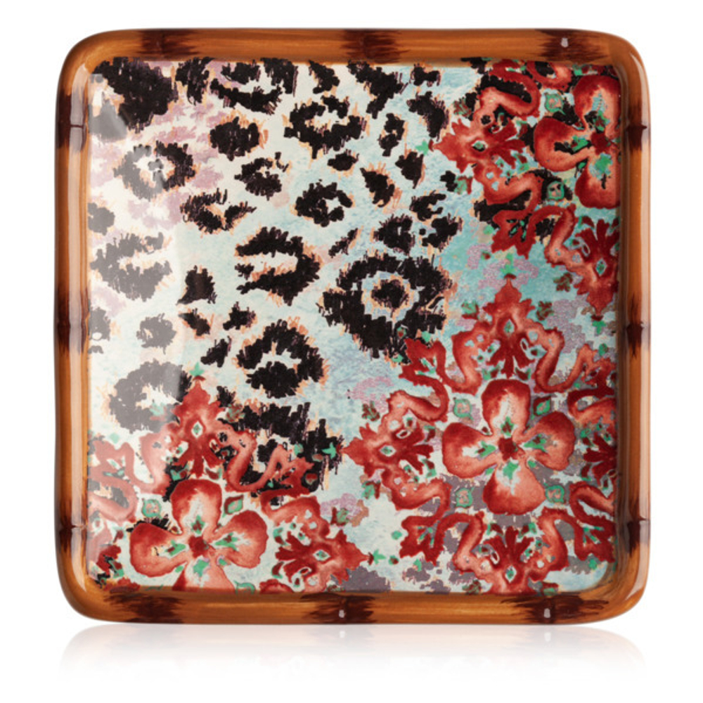 Тарелка десертная квадратная Certified Int. Экзотические джунгли 15см в ассортименте