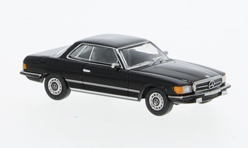 Автомобиль Mercedes SLC (C107), черный, 1971, 1:87