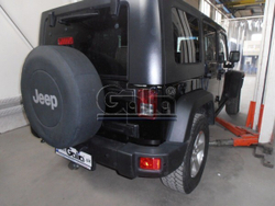 Фаркоп оцинкованный Galia J008A для Jeep Wrangler JK 2007-(паспорт и сертификат в комплекте)(без электрики)