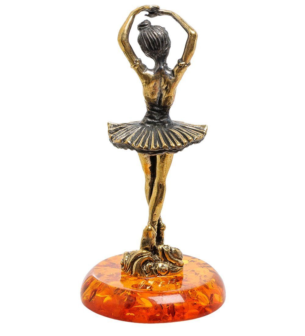 Народные промыслы AM-1814 Фигурка «Балерина» (латунь, янтарь)