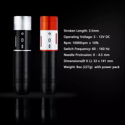 Беспроводная тату машинка EZ P2 MT (MULTI-TOUCH) Silve/Black