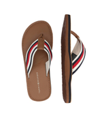 Вьетнамки HILFIGER LEATHER BEACH SANDAL Tommy Hilfiger - коричневый(FM0FM04548)