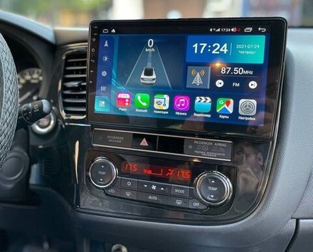 Магнитола для Mitsubishi Outlander 3 2012-2022 (левый руль) - Vaycar VA47-1006 на Android 13, 8-ядер, 4G SIM-слот