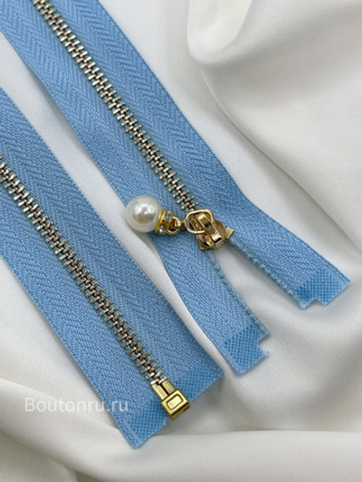 Молния голубая золото жемчуг