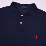 Классическое поло Ralph Lauren темно-синего цвета, L