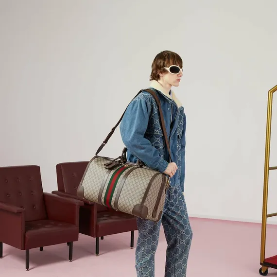 Большая сумка-дафл Gucci Savoy
