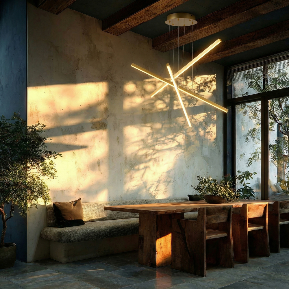 739132 Люстра PALLA 36W LED 1620LM ЗОЛОТО 3000K