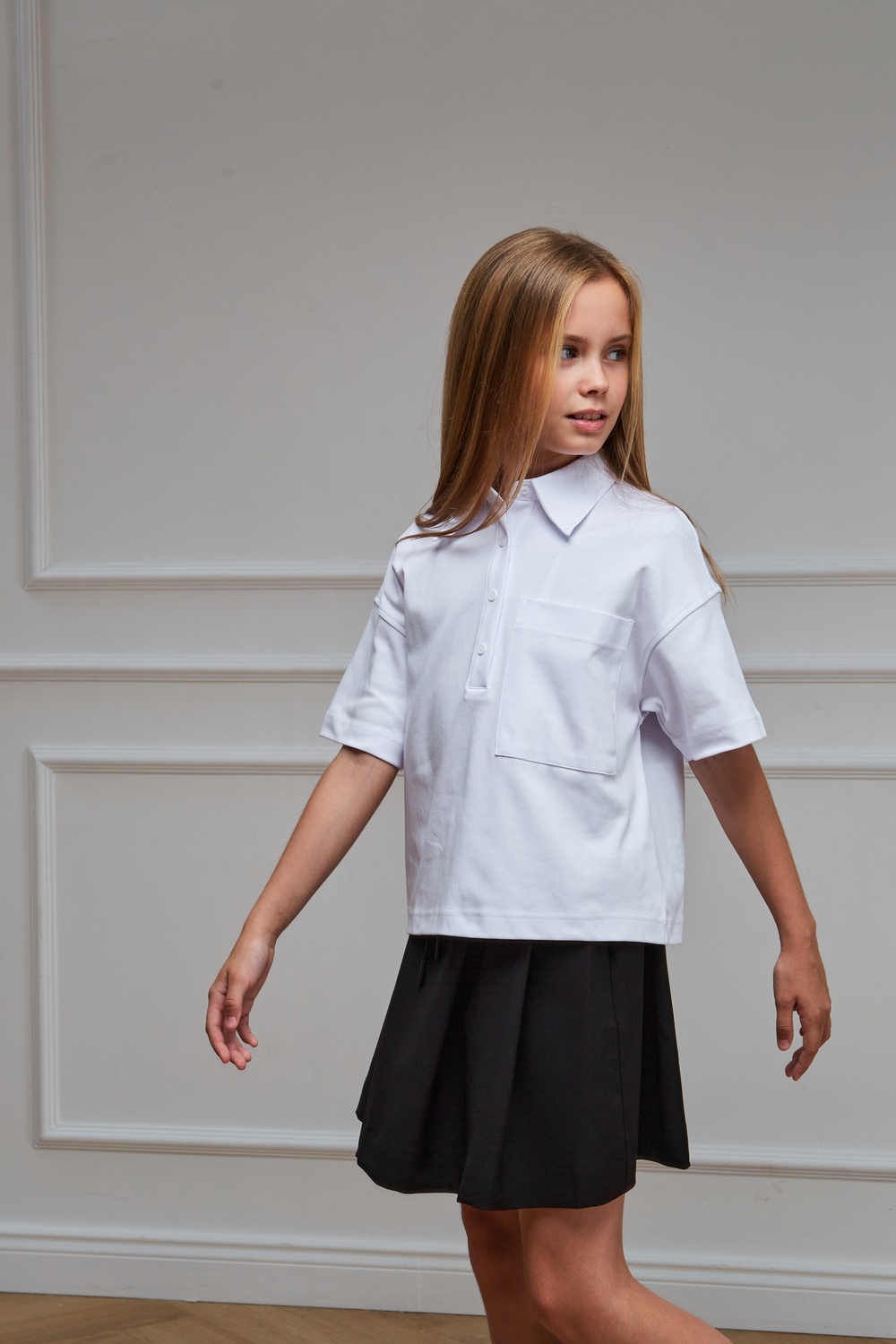 Блуза-поло к/р трикотаж д/д DELORAS 63904ZS