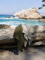 Полотенце банное оливкового цвета из коллекции essential, 90х150 см