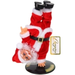 Дед Мороз музыкальный 21 см в красной шубе «Танец» (работает от 3*АА - в комплект не входят)