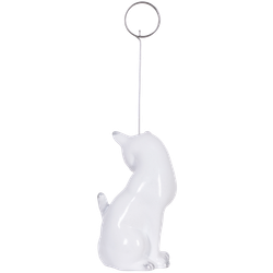 Статуэтка Кошка Грация с держателем Белый