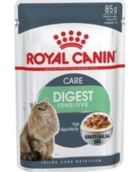 Royal Canin 85г пауч Digest Sensitive Влажный корм для кошек для поддержания пищеварения (соус)