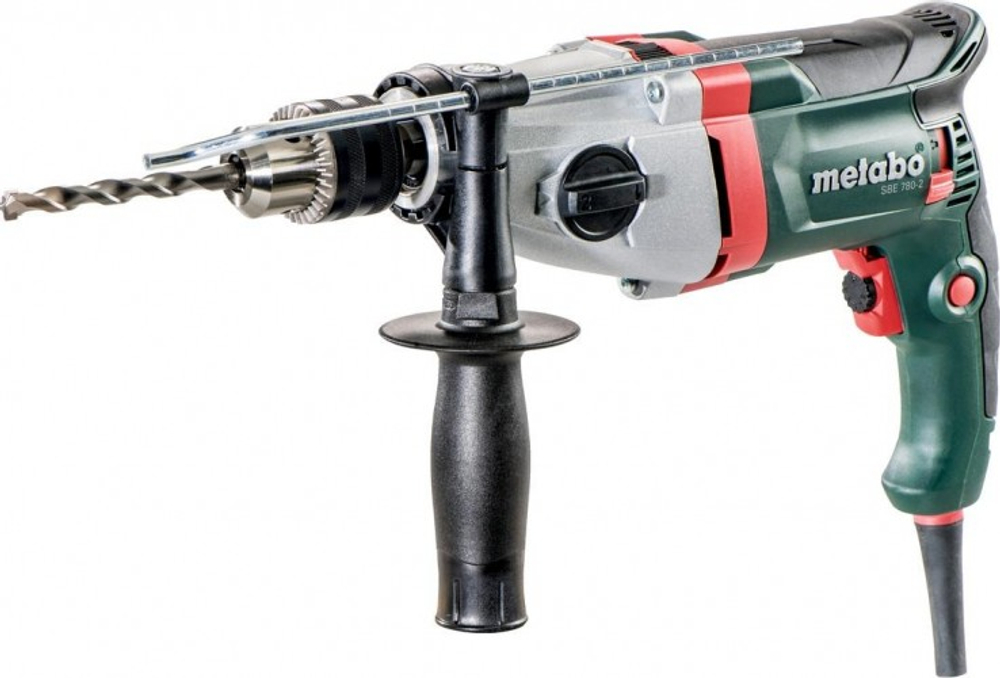 Дрель ударная сетевая METABO SBE 780 - 2 (ЗВП) двухскоростная, кейс 600781510