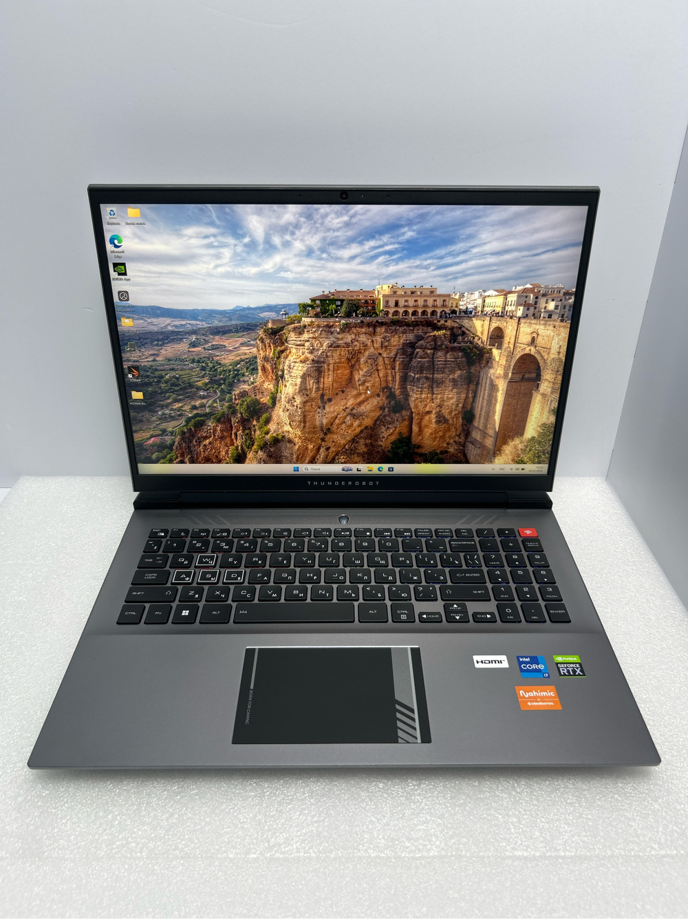 Ноутбук игровой Thunderobot Zero Ultra 7 (JT009JE09RU) 16"/Intel Core i7-12700H/RAM 32GB/SSD 1024GB/GeForce RTX 3080Ti/2560x1600/IPS/165Hz/Win11/Подсветка кл-ры: RGB/Серый. Состояние: B1