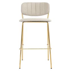 Стул барный Eirill, шенилл, серый