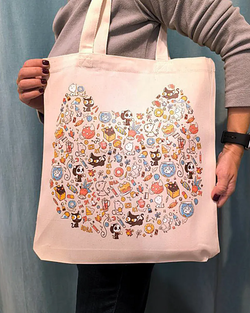 Шоппер "Кошки-мышки" с ультра кошачьим принтом